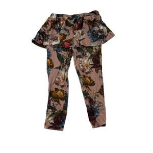 Posh Peanut Dark Floral Skirted Pants, 18/24m